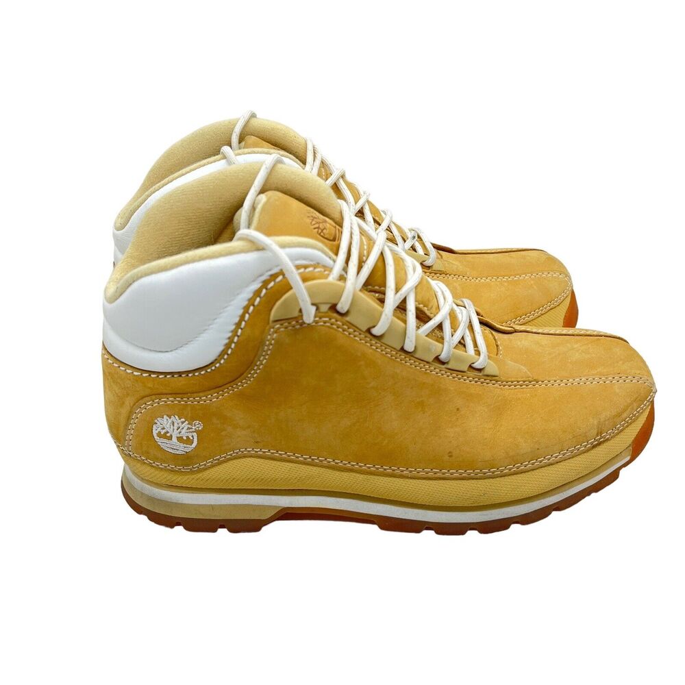 Timberland Boots ACT Women Nellie Size 9 M Tan Wheat Hiking Retro 90s Style Look